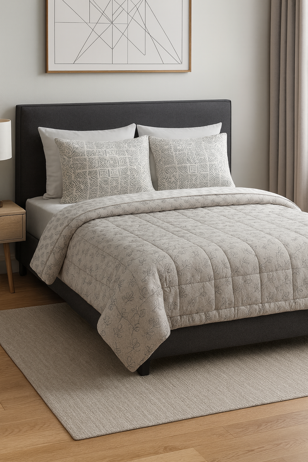 Serene Petal Rajai Double Bed Cotton JUTON